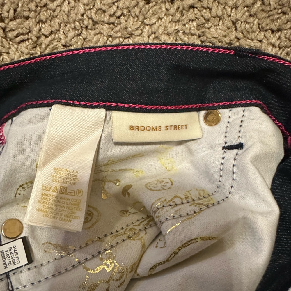 Kate Spade Broome Street cropped jeans (dark wash) - Picture 3 of 3